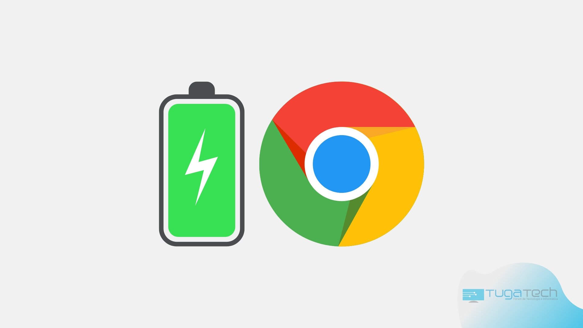 Google Chrome com bateria ao lado