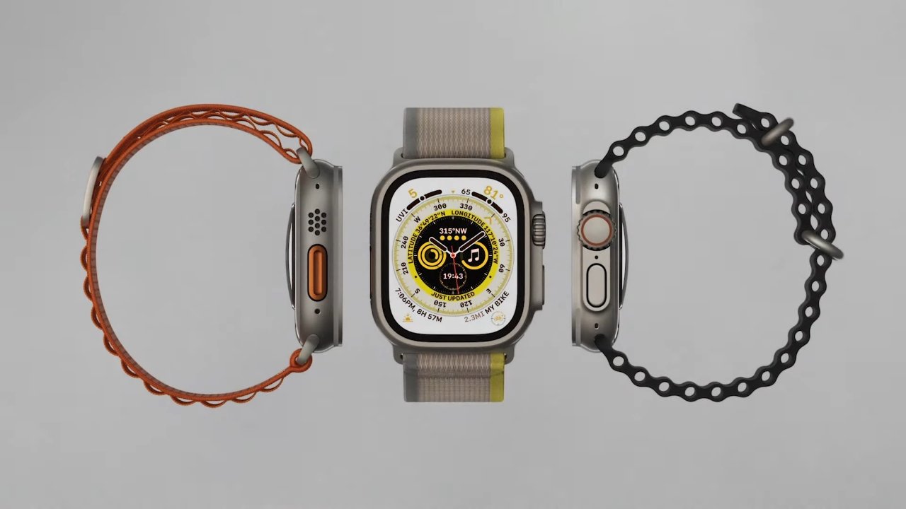 Apple Watch Ultra de lado