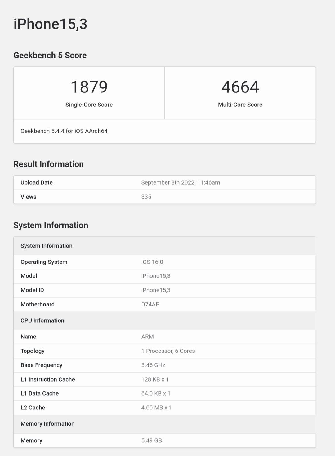 teste de desempenho do iPhone 14 Pro Max