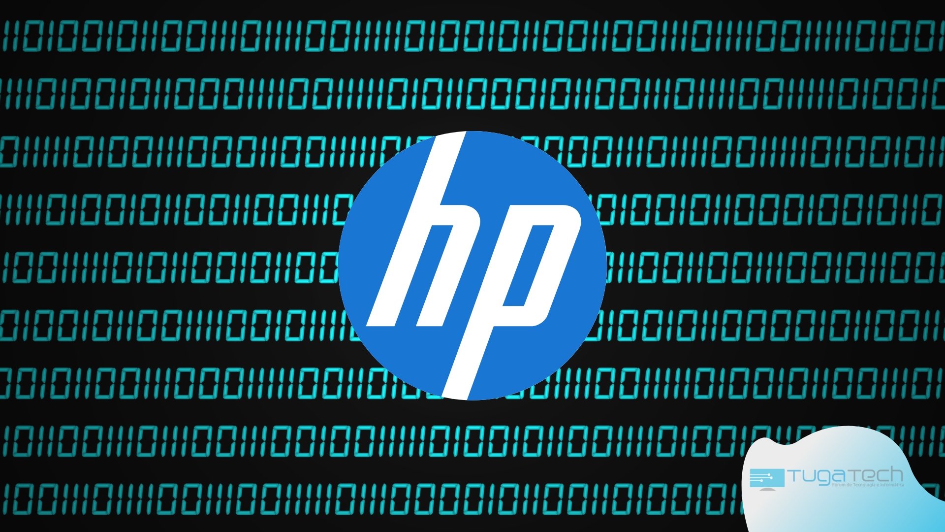 Código malicioso sobre logo da HP