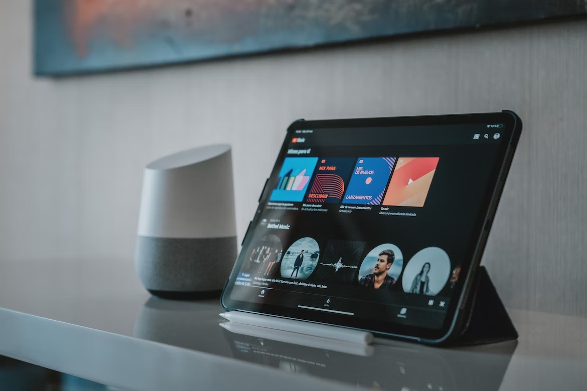 YouTube Music num tablet