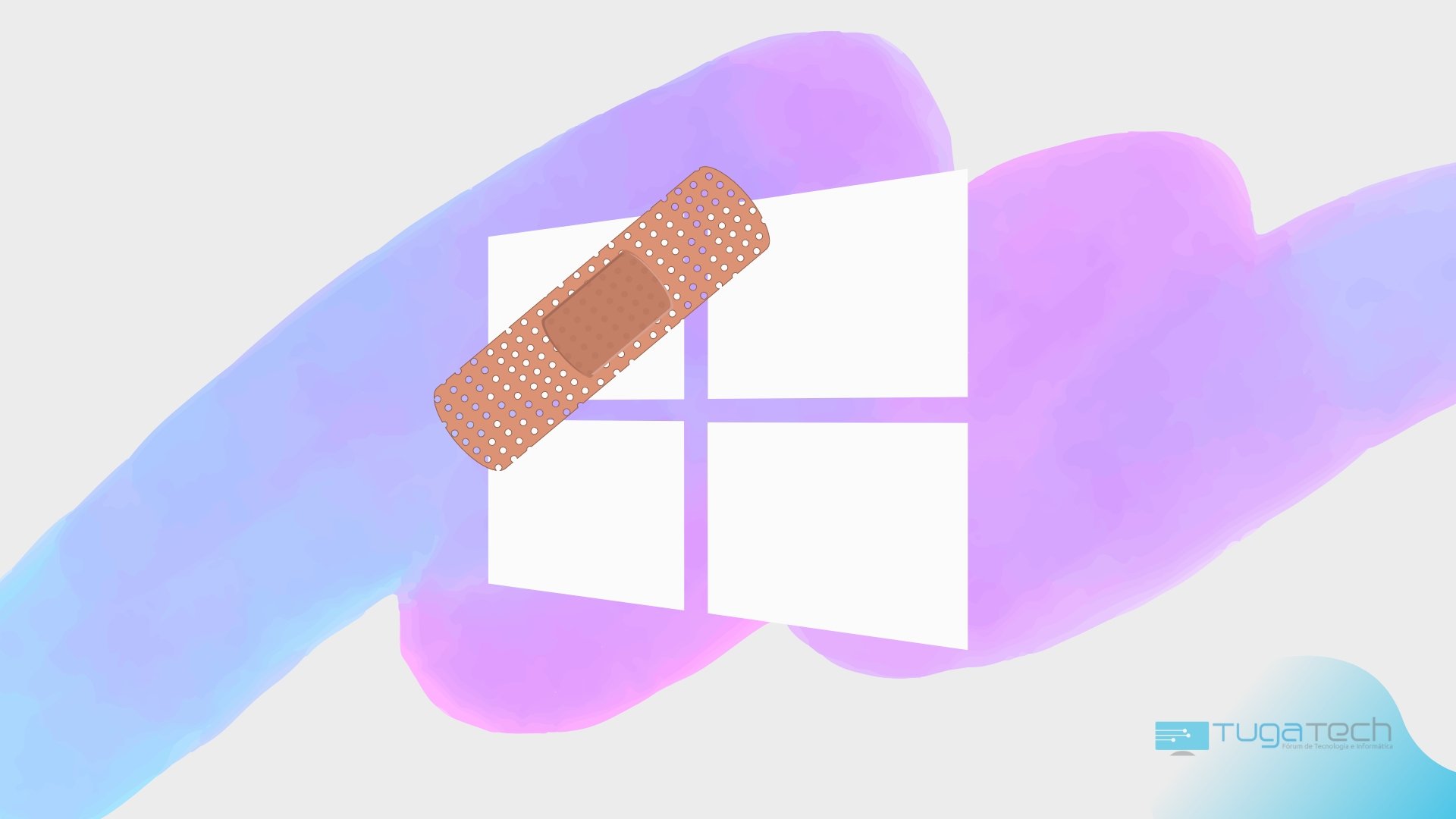 Windows logo com um patch