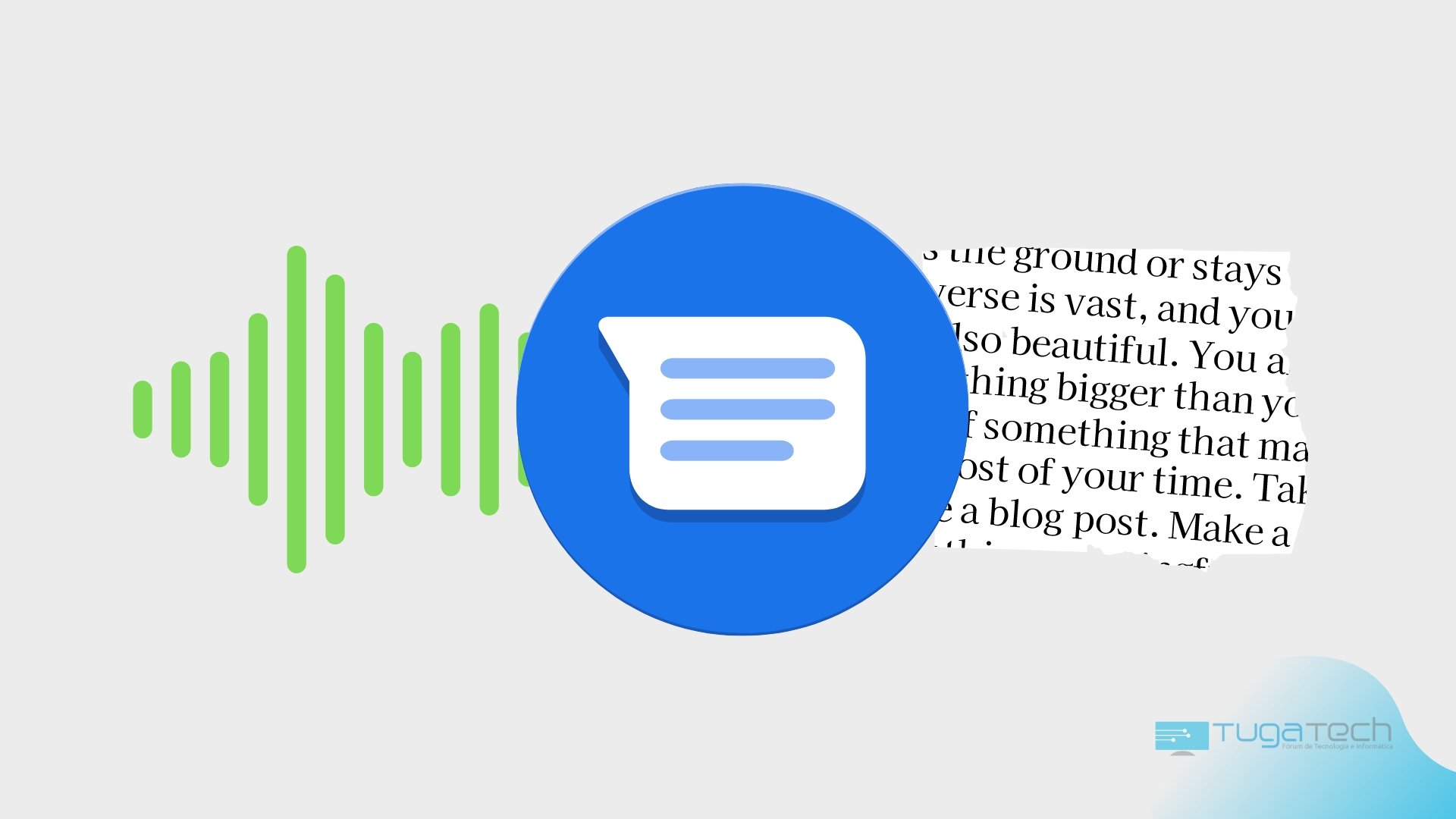Google Mensagens com tradução de voz para texto