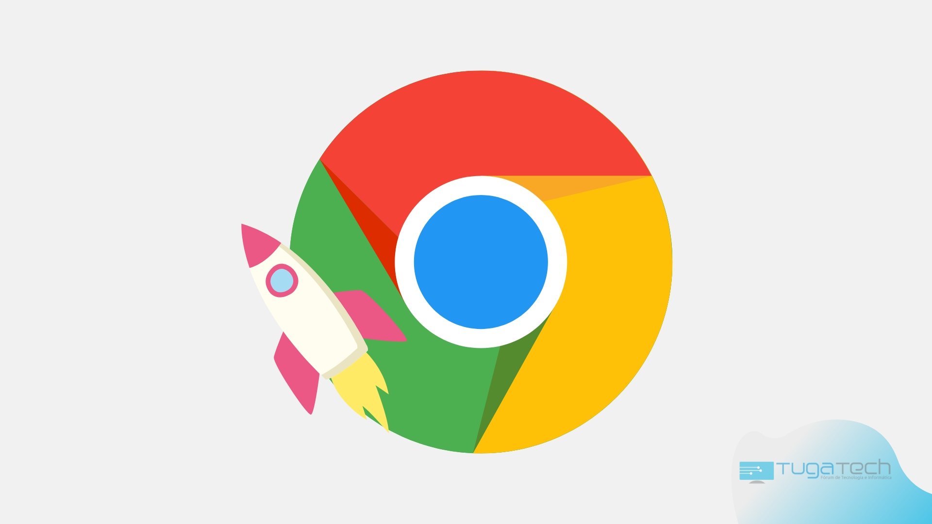 Google Chrome com foguetão
