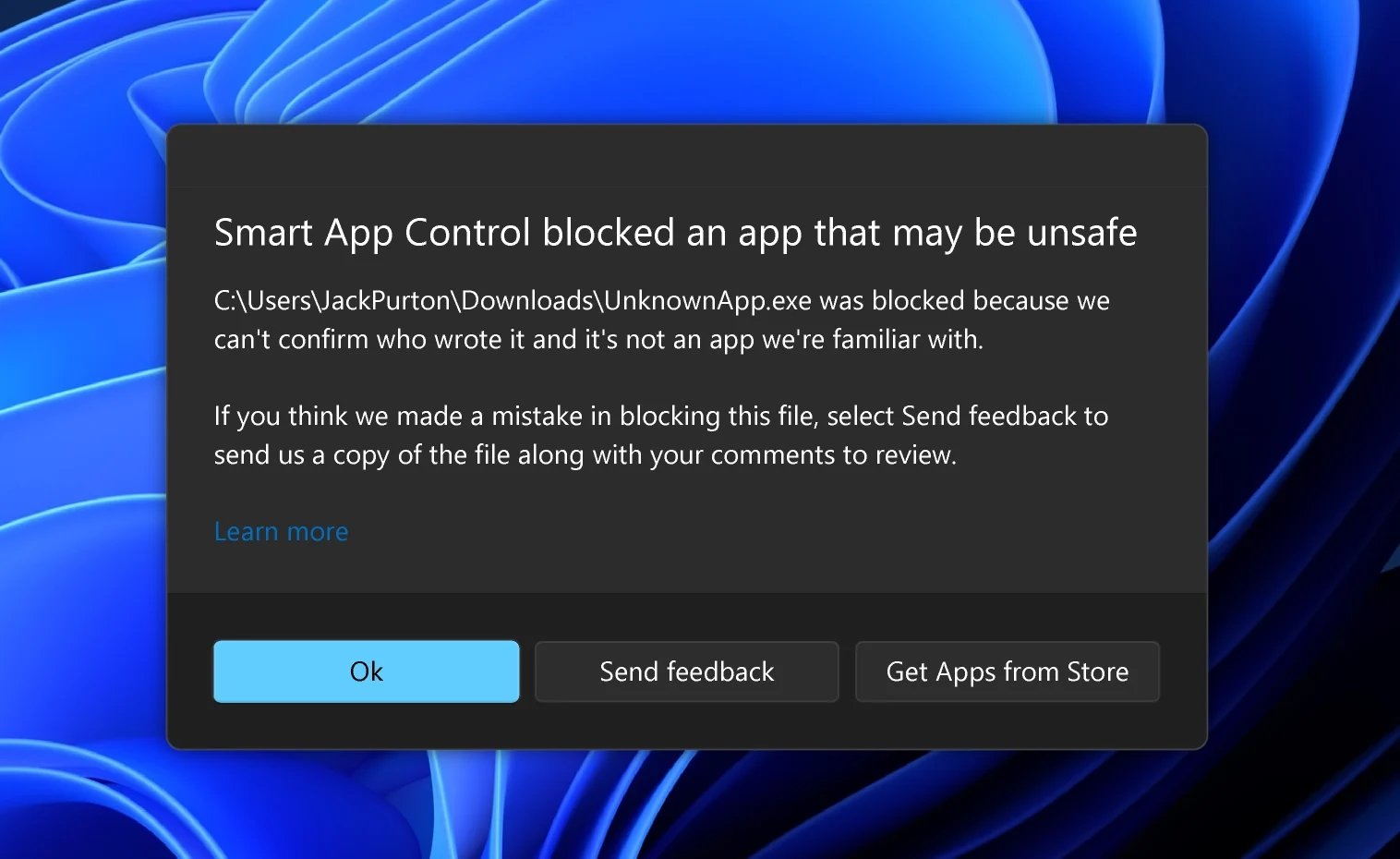 novo Smart App Control do Windows 11 22H2