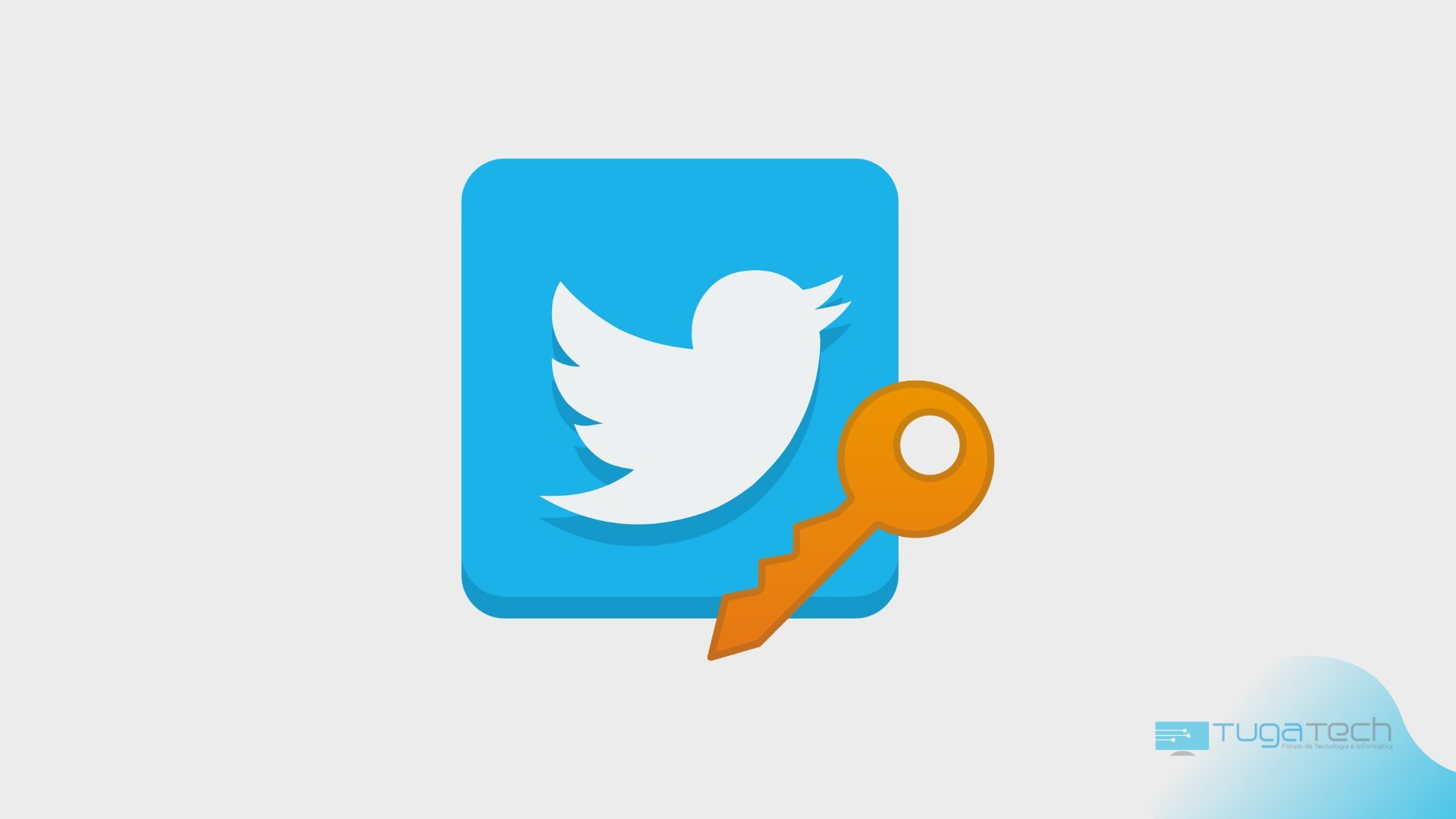 Twitter com chave de password