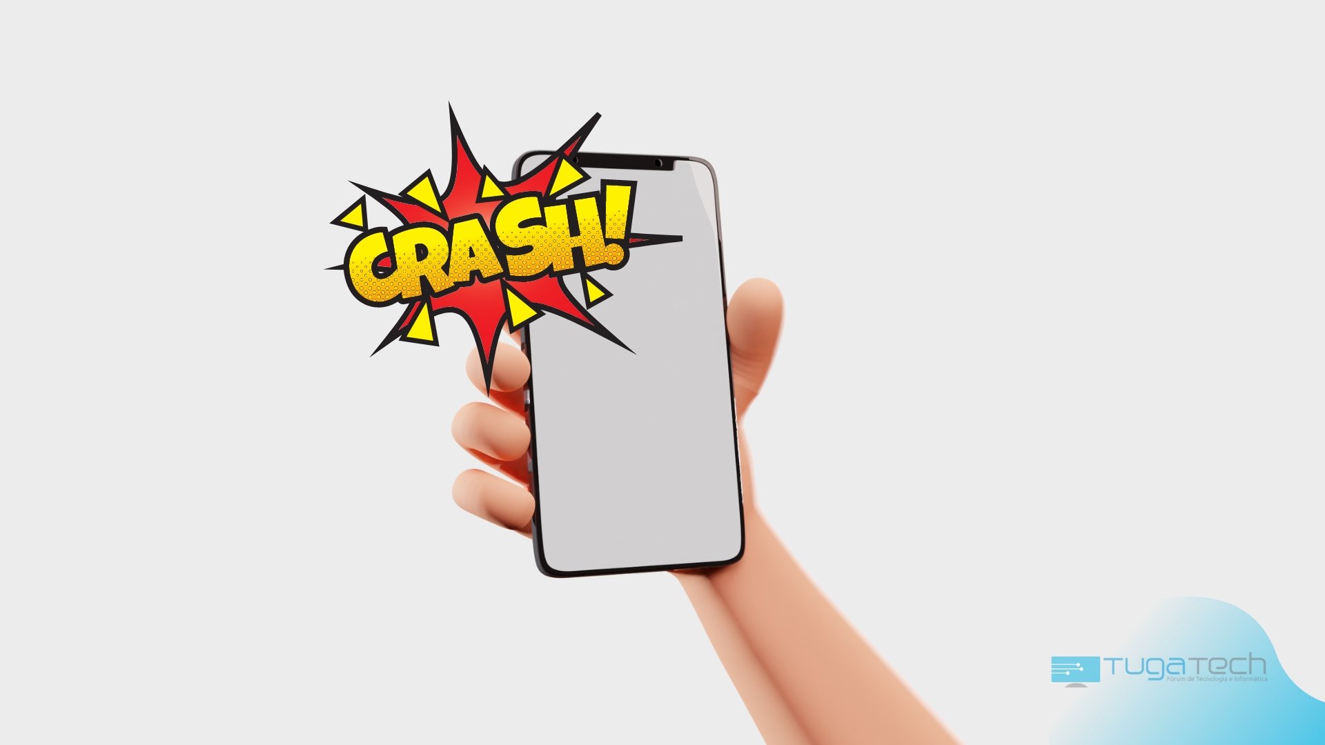 Apple iPhone com um crash