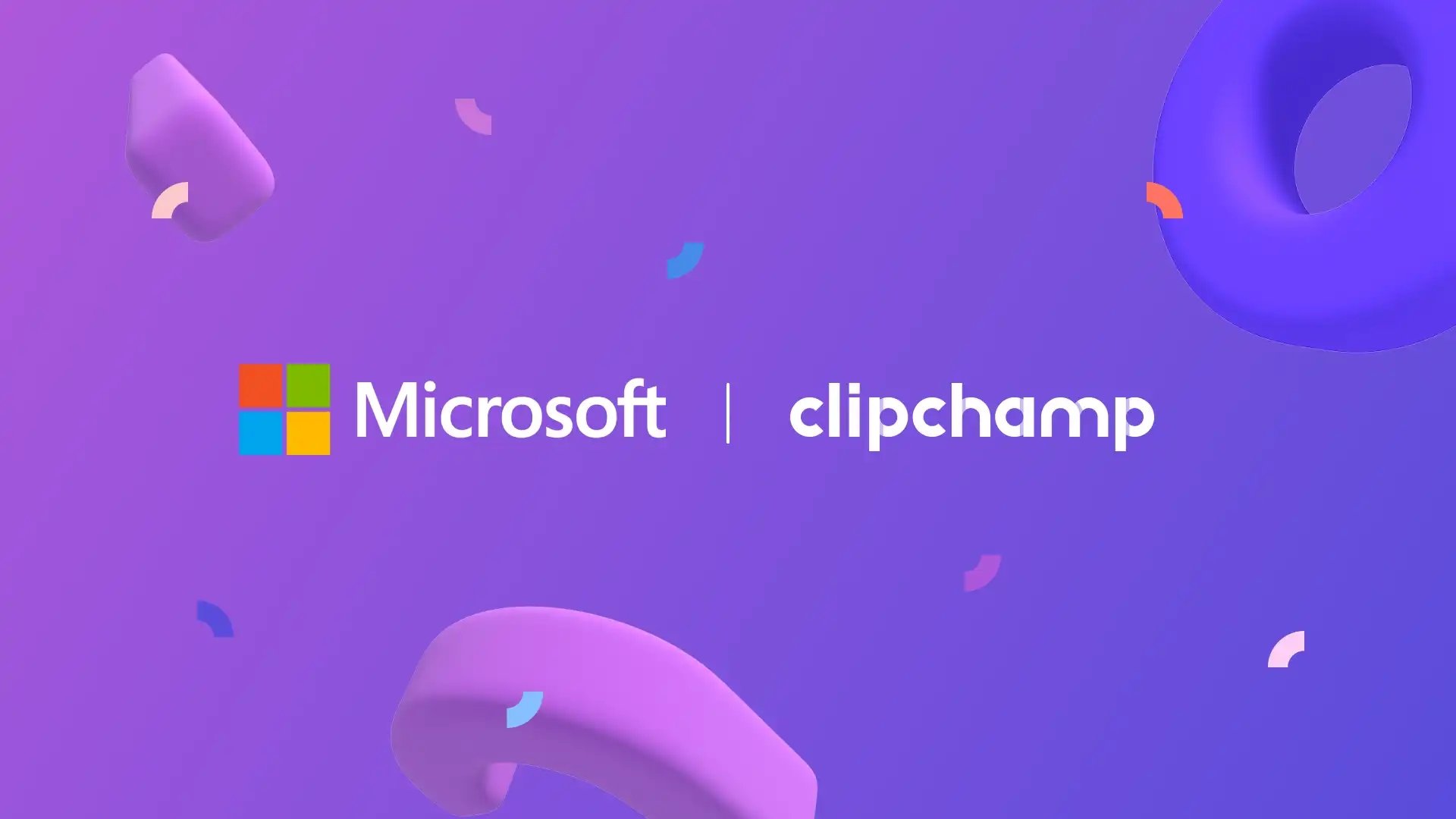 Clipchamp logo com a Microsoft