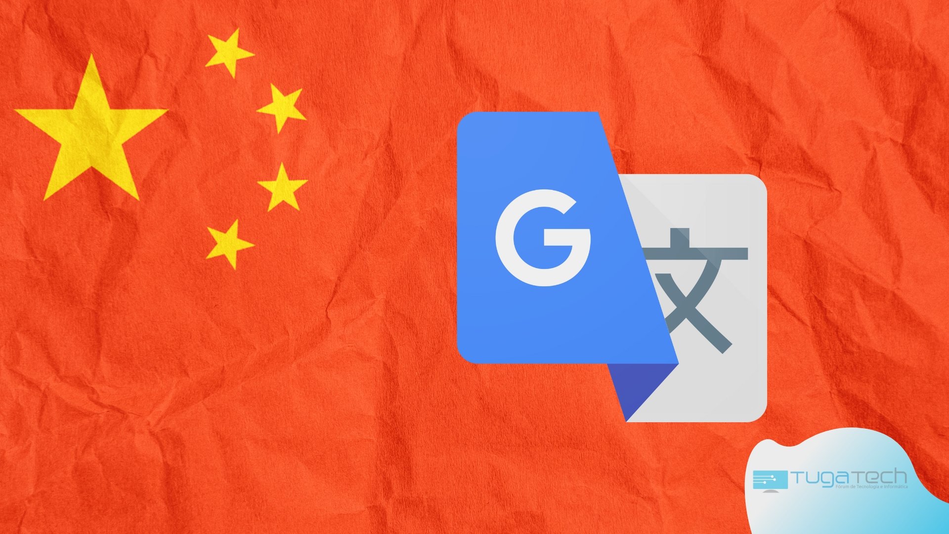 Google Tradutor sobre bandeira da China