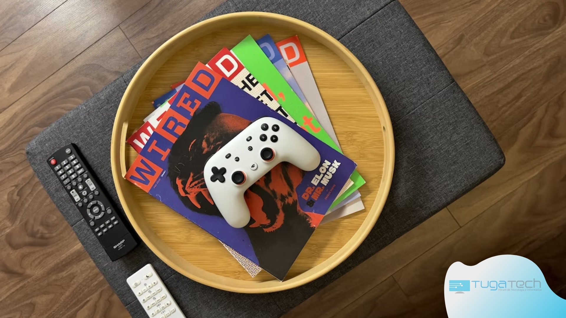 Google Stadia comando sobre mesa