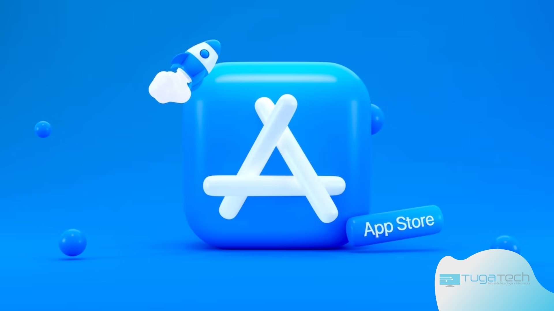 Apple App Store em 3D
