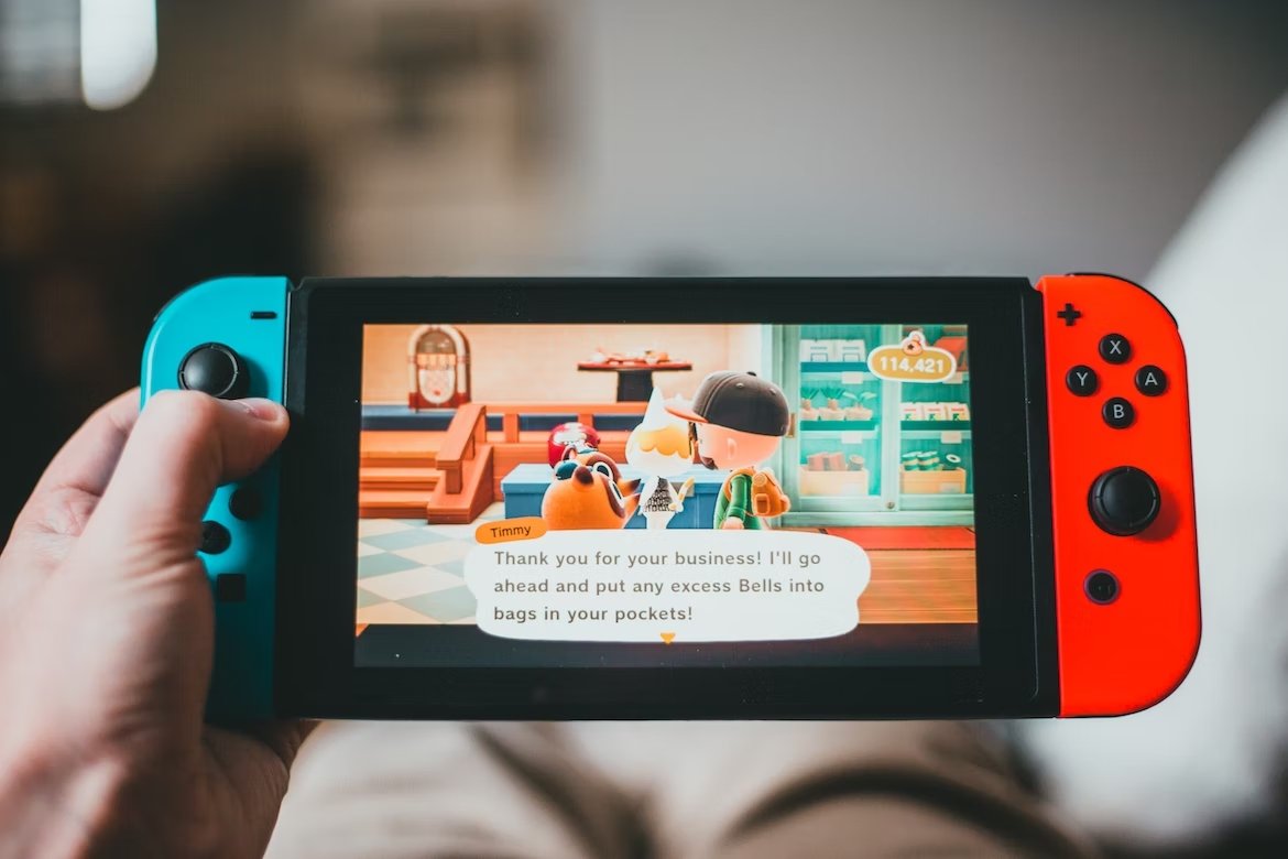Nintendo Switch em uso