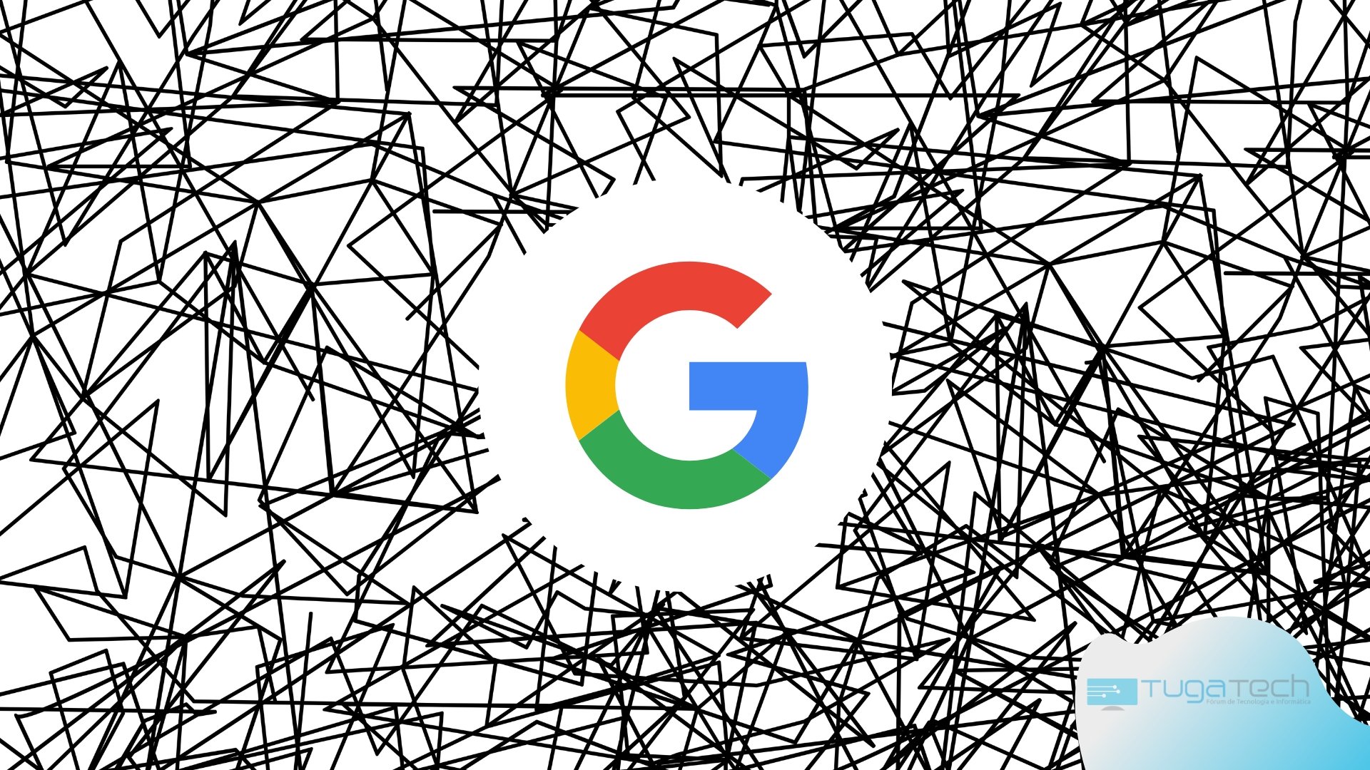Google com fundo em riscos