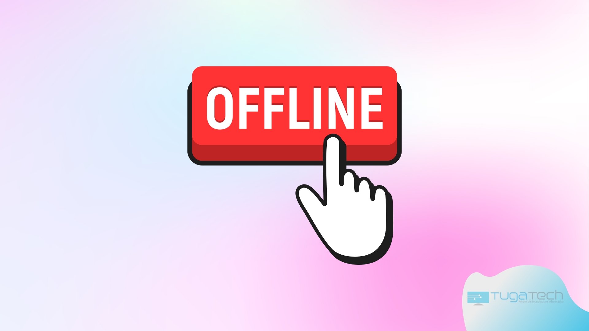 Offline logo em botão