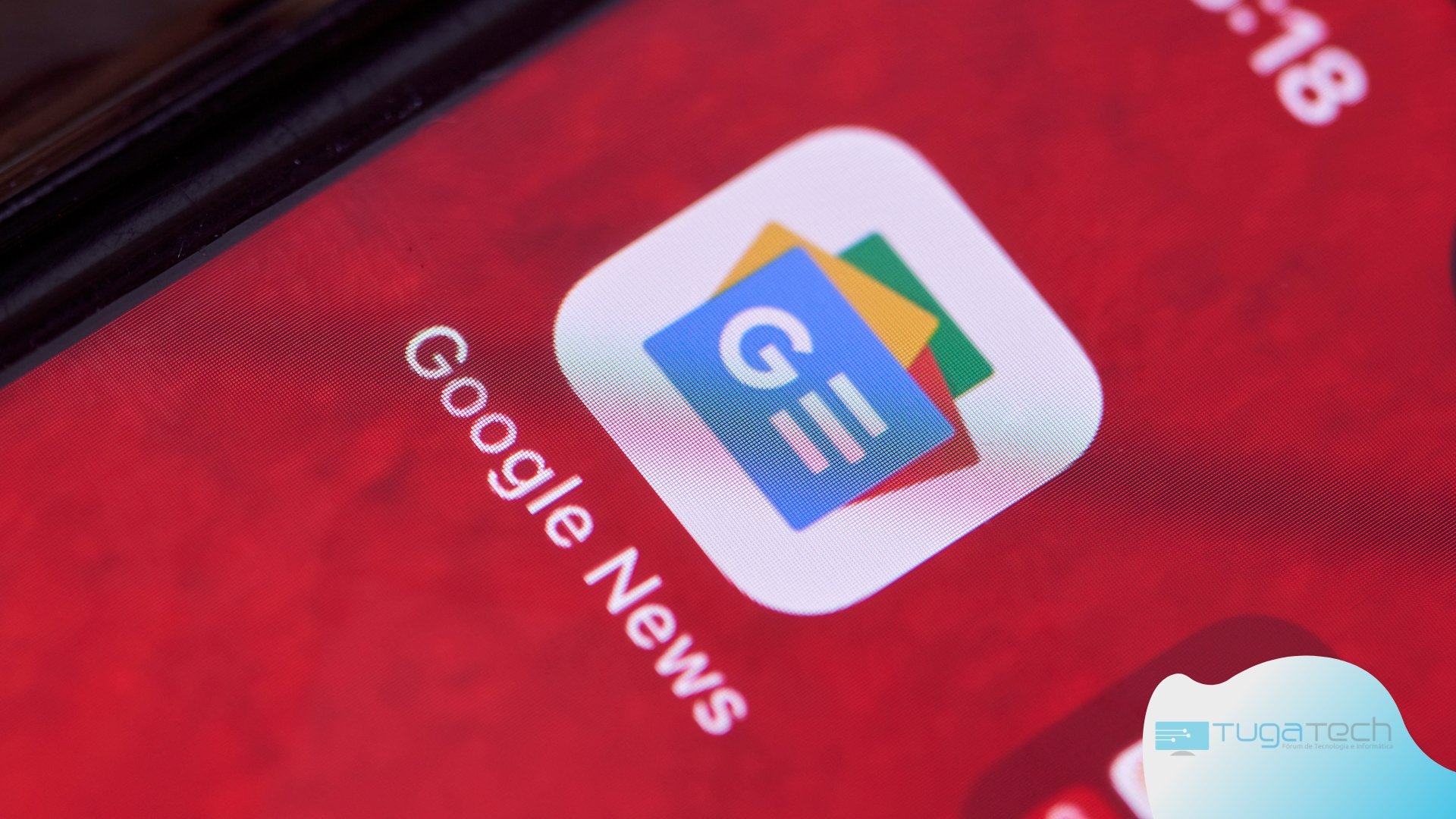 Google Notícias em smartphone